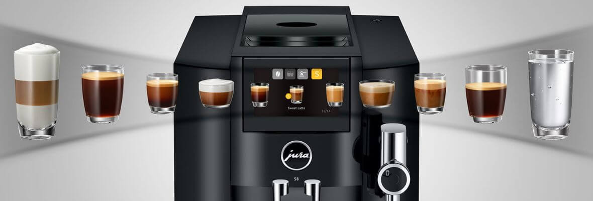 Ekspres do kawy JURA S8 EB Piano Black - specjały